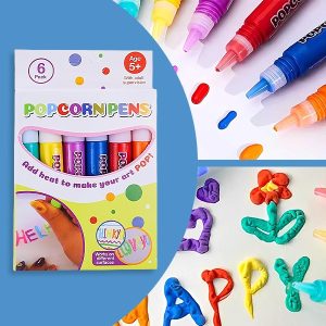 Magische Puffy 3D markers - Set van 6 | PUFFPENS