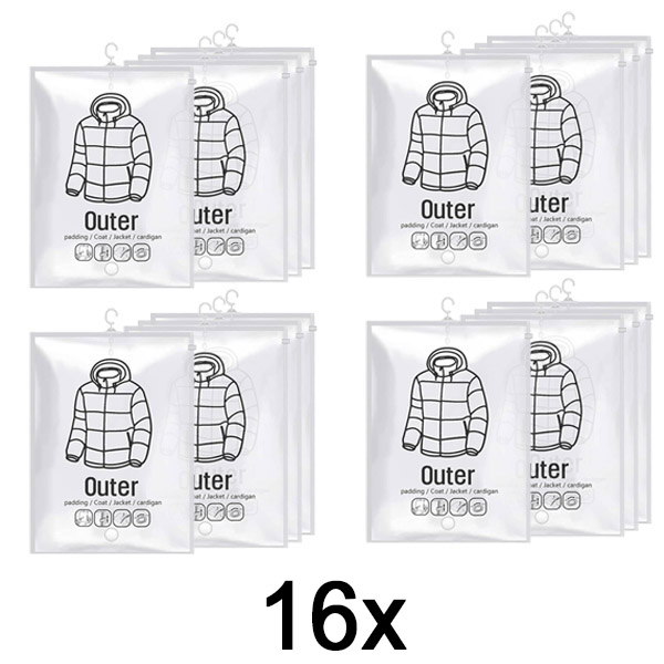 4x Hangende vacuüm opbergzakken – (4 stuks) | VACUHANG