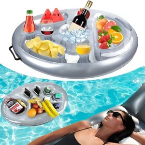 Perfecte opblaasbare zwembaddienblad voor drankjes | FLOATPLATI