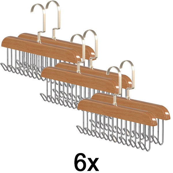 3x Antislip kapstok met 8 haken (2 stuks) | OCTAHANGER