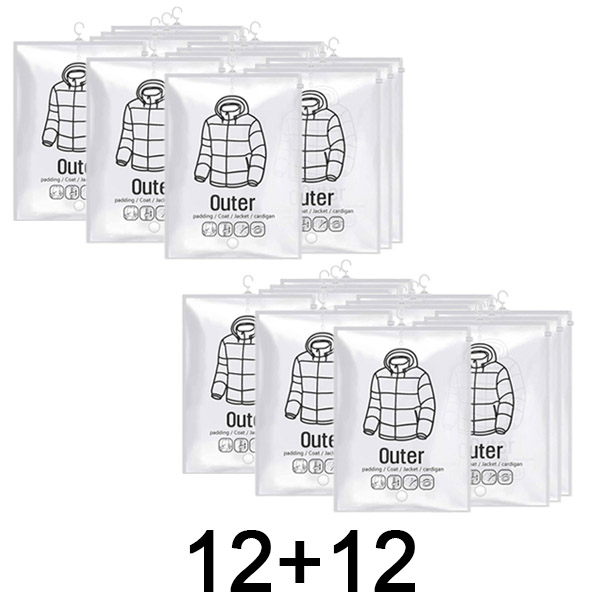 3x Hangende vacuüm opbergzakken – (4 stuks) | VACUHANG 4+4 GRATIS